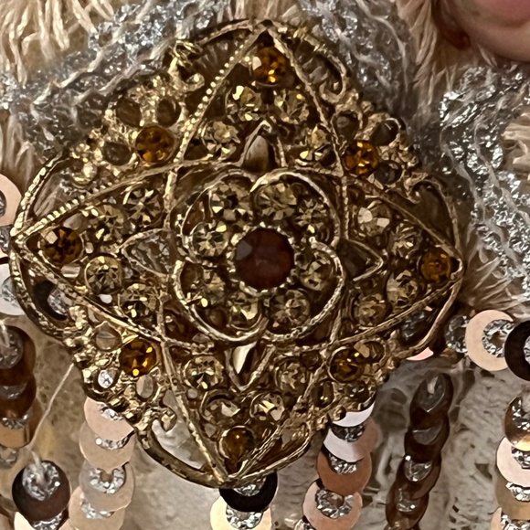 Handmade vintage lace bohemian shoulder bag - Picture 6 of 7